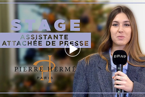 Anastacia étudiant en 4e année, stage chez Pierre Hermé