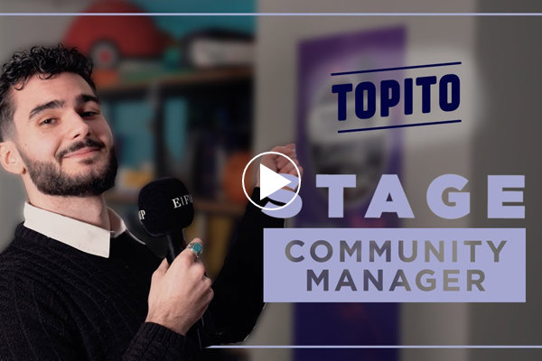 Julien étudiant en 3e année, stage chez Topito