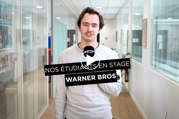 Loïc étudiant en 4e année, stage chez Warner Bros