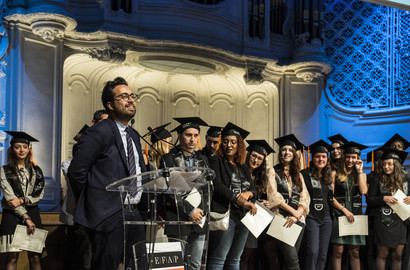 Actu EFAP - Mounir MAHJOUBI, parrain de la promotion 2017 de l'EFAP Paris