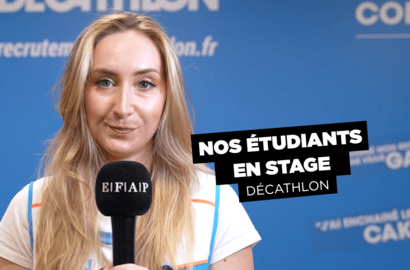 Actu EFAP - Sandra Fagniard, en stage chez Décathlon à Lyon