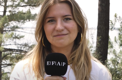 Actu EFAP - Tamara, étudiante en 1e année à l’EFAP Bordeaux et stagiaire au Spot Festival