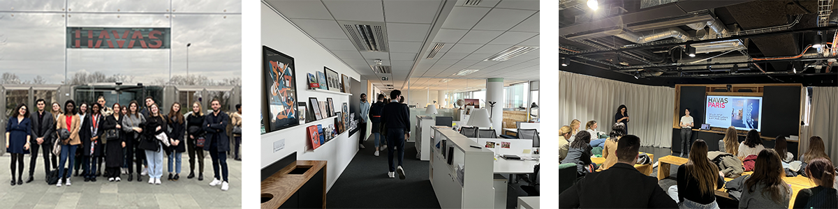 Visite De l'Agence HAVAS Paris par les étudiant de l'école de communication EFAP