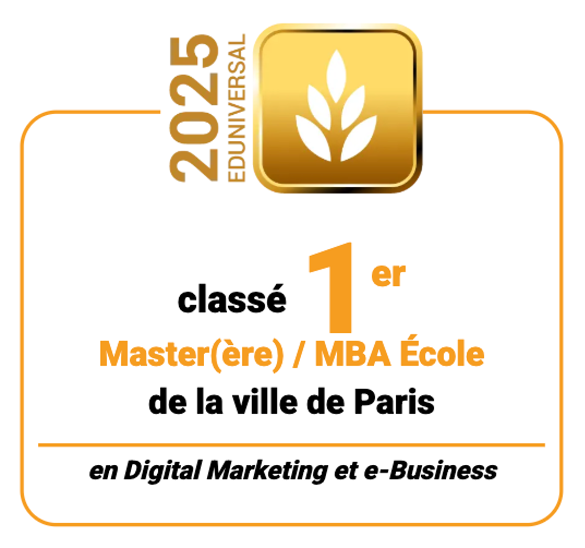 MBA Digital Marketing & Business EFAP - Classé 1er Master / MBA Ecole de la Ville de Paris