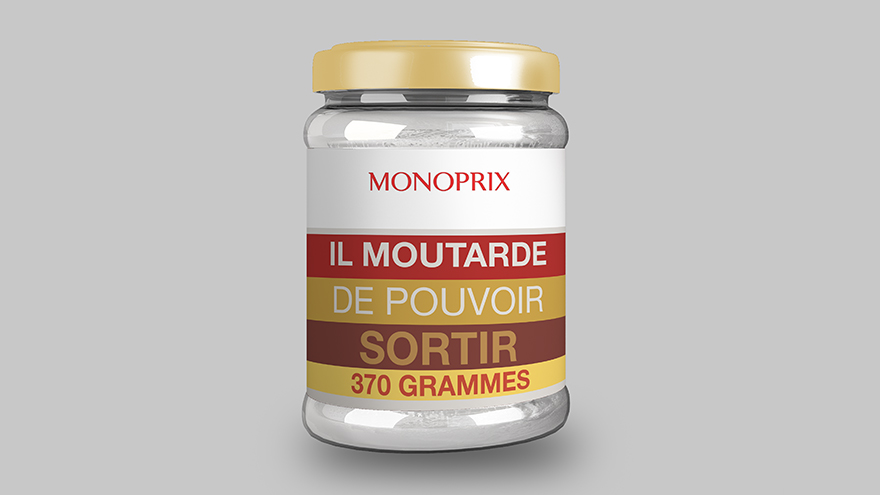 Ecole de communication EFAP: création publicitaire moutarde Monoprix