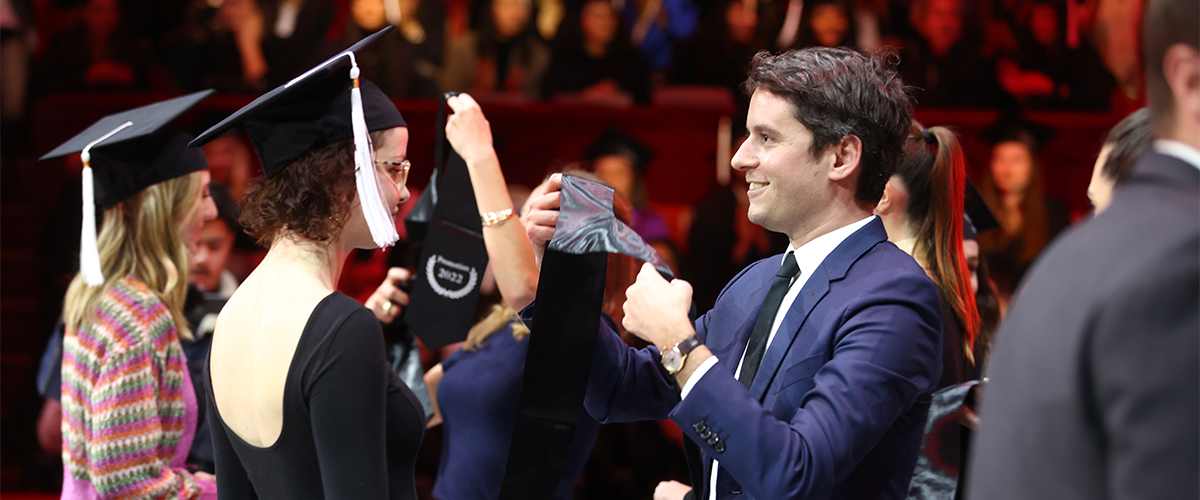 Gabriel Attal parrain de la remise de diplôme EFAP Paris Promo 2022