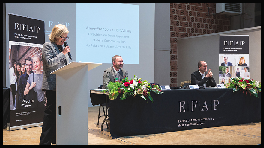 Remise de diplômes - Directrice communication du Palais des Beaux-Arts, marraine de la promotion