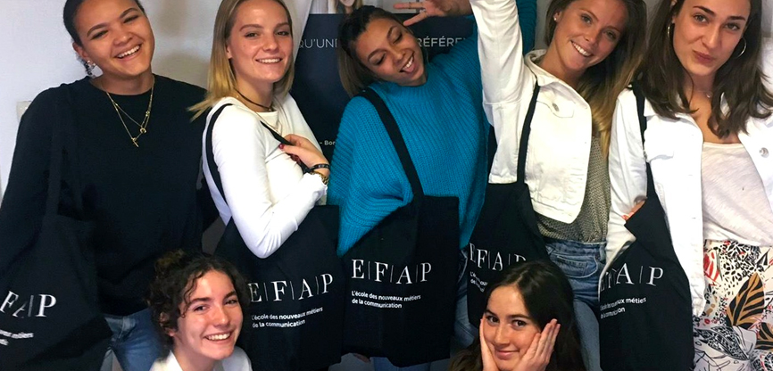 Rentrée des étudiants de l'école de communication EFAP